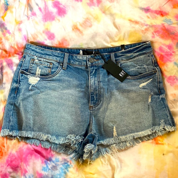 KUT JANE HIGH RISESHORT W/EX IN OPTIC WHITE STYLE: KS1637MA1